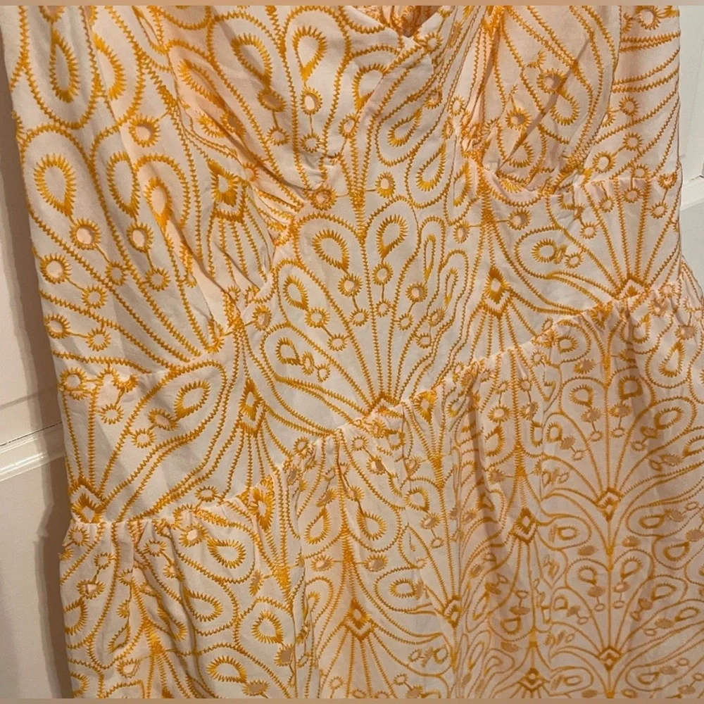 LOFT Eyelet Open Back Floral Maxi Dress - Picture 6 of 8